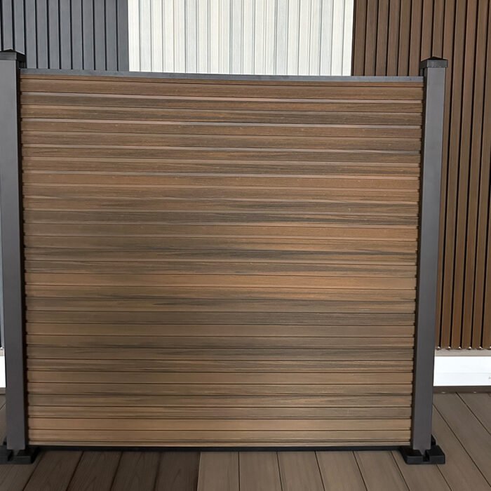 Premium Composiet Schutting Rhombus Walnoot