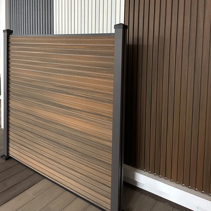 Premium Composiet Schutting Rhombus Walnoot